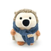 Cute Realistic Scarf-Wearing Hedgehog Plush - Mr. Hedgehog Stuffed Doll, Miniature Realistic Design, Cross-Border Birthday Gift - Image 2